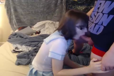 Nerdy Crossdresser Sucks And plows