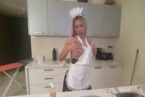 Latin ladyboy Maid POV unprotected Creampied By BBC