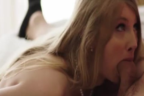 slim blonde Ts Janelle Fennec Stretches ass For Pierce Paris shlong