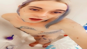 stunning beauty undressed Taking A Shower